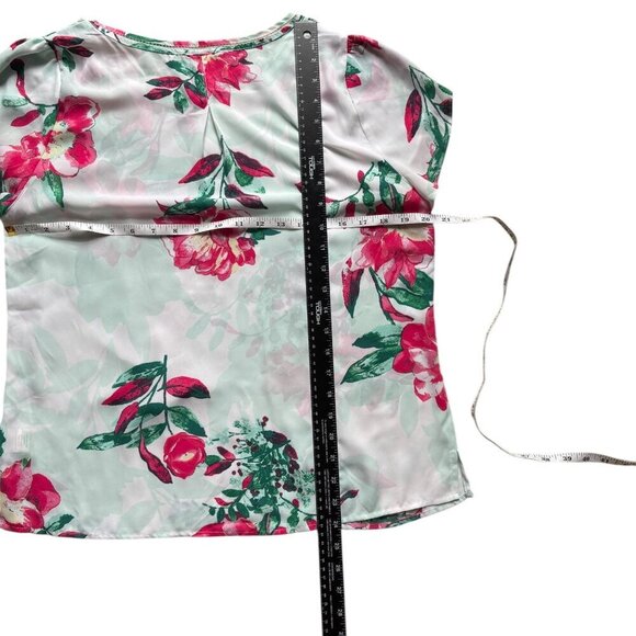 Skies Are Blue Womens Top With Ruffle Sleeves Size Large - Picture 8 of 12